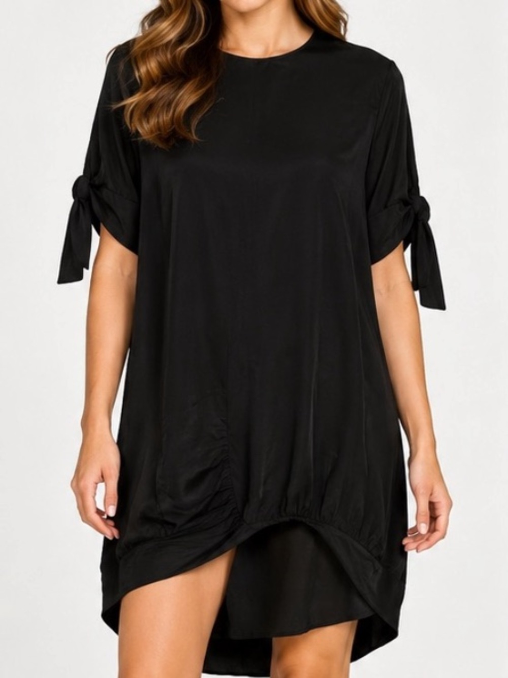 Designer Black Silk Dress